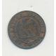 1 Centime Napoléon III - Tête nue - 1855 D Lyon - ancre - TB+