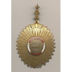 Étoile du soleil du Pérou - Commandeur - bronze doré et émail