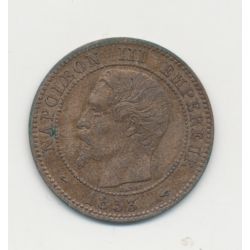 2 centimes Napoléon III - 1853 A Paris - Tête nue - TTB+