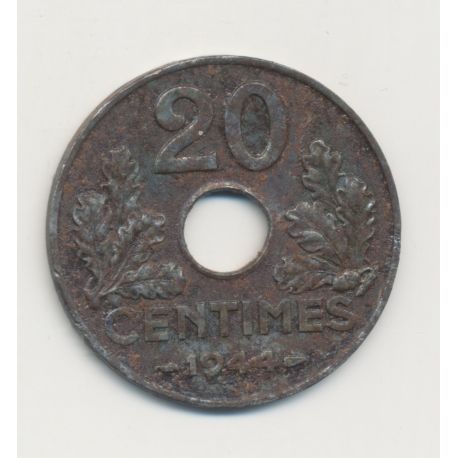 20 Centimes État Français - 1944 - fer - TB