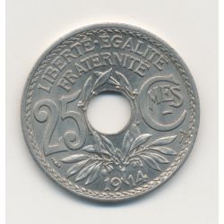 25 centimes Lindauer - 1914 souligné - TTB+