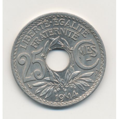 25 centimes Lindauer - 1914 souligné - TTB+