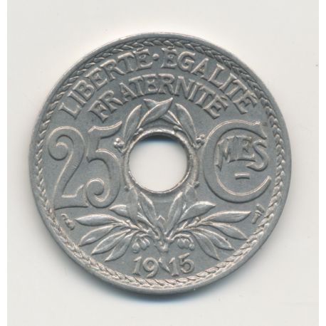 25 centimes Lindauer - 1915 souligné - TTB+