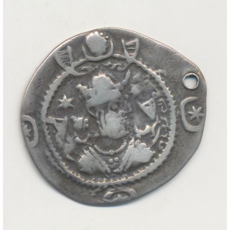 Royaume Sassanide - Drachme troué - Kavad 1er - argent - TB