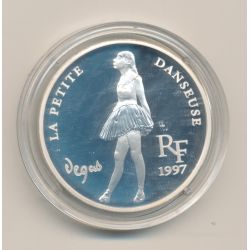 10 Francs /1,5 Euro 1997 - la petite danseuse - Degars - argent BE