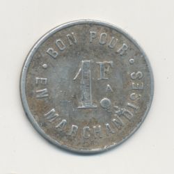 Dept17 - 1 Franc 1924 - au petit Louvre - La Rochelle - alu - TTB 