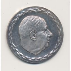 Médaille - Charles De Gaulle - 1890-1970 - argent - 34mm - SUP+