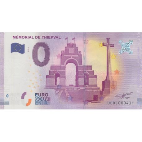 Billet - Mémorial de Thiepval 2017-2
