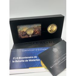 Coffret Waterloo - 2,5 Euro 2015 + Médaille Waterloo