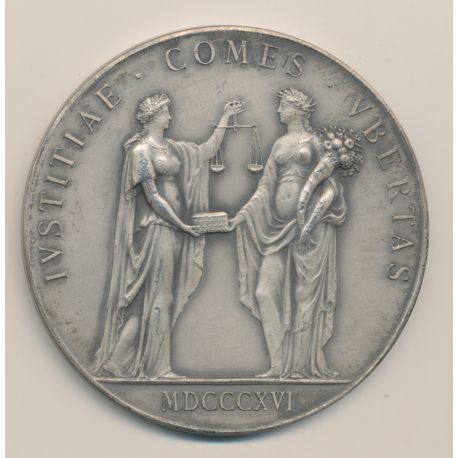 Médaille - Caisse des dépots et consignation - 1951 - argent 154g - 68mm 