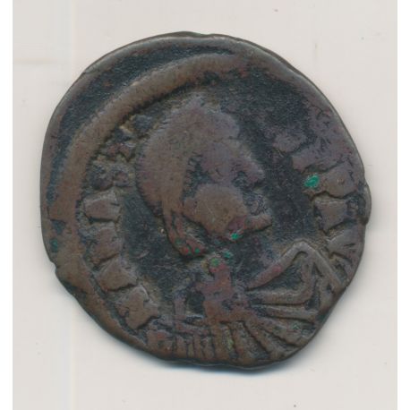 Anastase 1er - Follis Constantinople - bronze - B/TB 