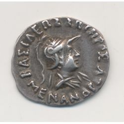 Royaume de bactriane - Drachme - Méandre 1er - argent - TTB+