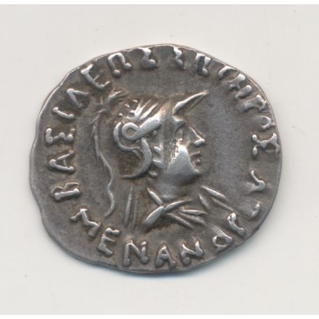 Royaume de bactriane - Drachme - Méandre 1er - argent - TTB+