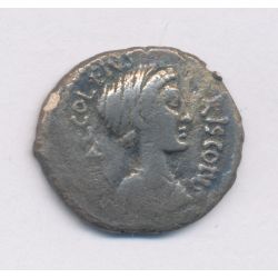République Romaine - Denier Accoleia - argent - B+/TB