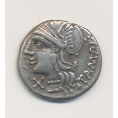 République Romaine - Denier Baebia - argent - TB/TTB