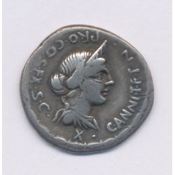 République Romaine - Denier Annia - argent - TB