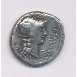 République Romaine - Denier Manlia - argent - TB+