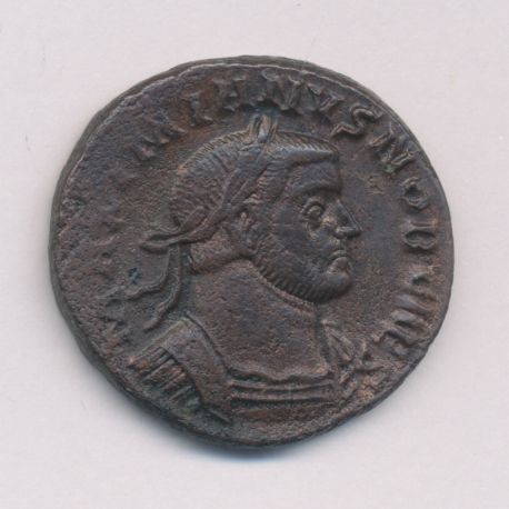 Maximien Hercule - Follis Frappé à Lyon - bronze - TB