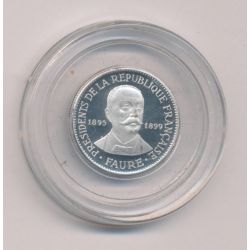 Médaille - Felix Faure - Présidents de la République Française - 21mm - argent - FDC