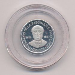 Médaille - Jules Grevy - Présidents de la République Française - 21mm - argent - FDC