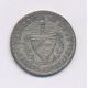 Cuba - 20 centavos - 1915 - argent - TTB+
