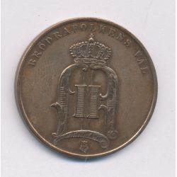 Danemark - 5 Ore 1891 - Christian IX - bronze - TTB