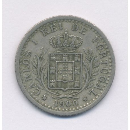 Portugal - 100 Reis 1900 - supra-nickel - TTB