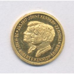Médaille - John Fitzgerald Kennedy - or 1,77g - 16mm - SPL