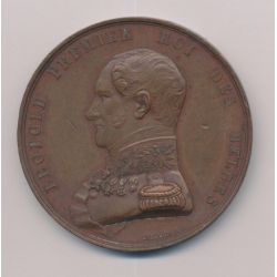 Médaille - Exposition 1847 - 1ère classe - Léopold 1er - cuivre - TTB