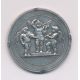 Médaille - 3 anges qui font de la musique - argent 22g - gravure 1900 - TTB