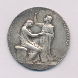 Médaille de mariage - a elle toujours - 1913 - argent 21g - TTB