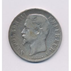 5 Francs Napoléon III - 1856 A Paris - Tête nue - TB