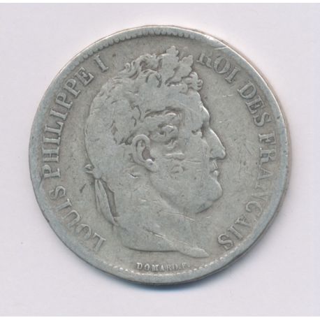 5 Francs Louis philippe I - 1831 M Toulouse - Tranche en Relief - B/TB