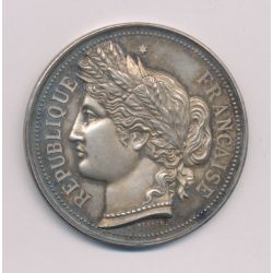 Médaille - Société agriculture - gravure Parcs 1893 - A.Desaide - argent 35g - SUP