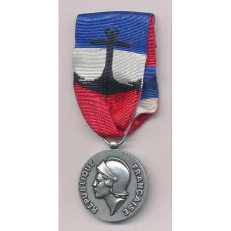 Médaille - marine nationale - ruban ancre noire - ordonnance