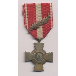 Croix de la valeur militaire - avec palme bronze - ordonnance