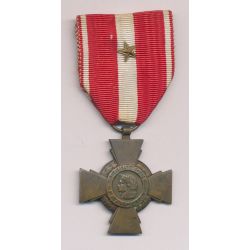 Croix de la valeur militaire - avec étoile bronze - ordonnance
