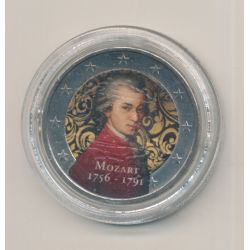 2€ Autriche 2015 - Drapeau - version couleur Mozart
