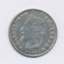 20 centimes Napoléon III - 1867 A Paris - Tête laurée - TTB+