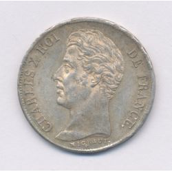 Charles X - 1 Franc - 1825 A Paris - TTB+