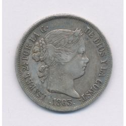 Espagne - 4 Reales 1863 - argent - TB+