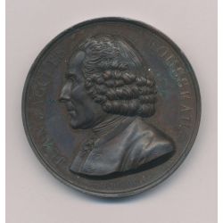 Médaille - Jean-Jacques Rousseau - cuivre 41mm - SUP