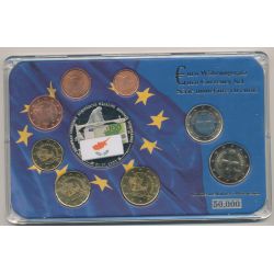 Chypre - Coffret 8 Monnaies - 1 Cent à 2 euro + Médaille 