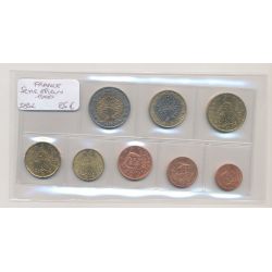 France - Série 8 monnaies 1999 - 1 Cent à 2 Euro - UNC