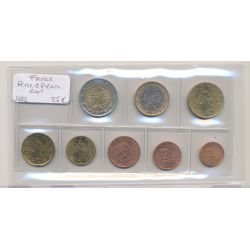France - Série 8 monnaies 2001 - 1 Cent à 2 Euro - UNC