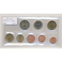 France - Série 8 monnaies 2003 - 1 Cent à 2 Euro - UNC