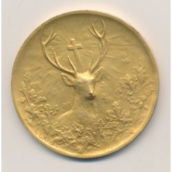 Médaille - Société canine - st hubert de l'ouest - bronze 41mm - TTB+
