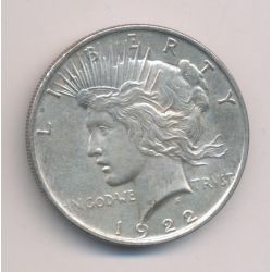 Etats-Unis - 1 Dollar Peace 1922 - TTB