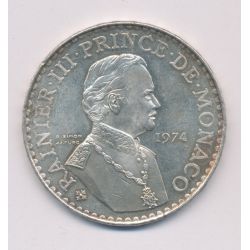 Monaco - 50 Francs 1974 - argent - Rainier III - SUP