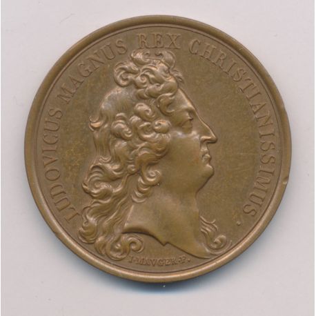 Médaille - Louis XIV - Chateau de Versailles - refrappe - bronze